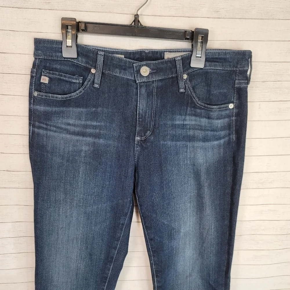 AG ADRIANO GOLDSCHMIED THE LEGGING ANKLE DARK WASH, SZ 28